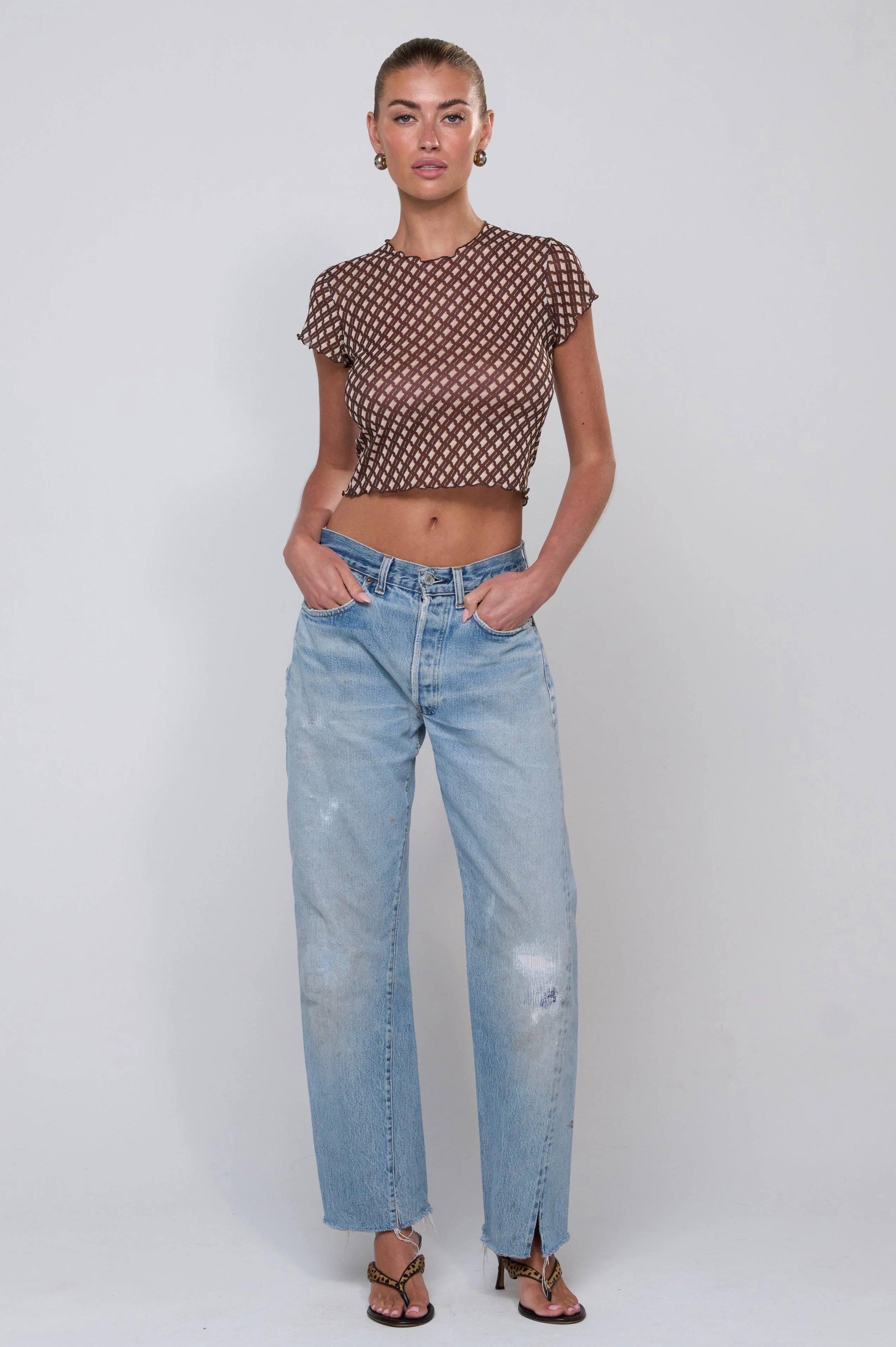 Baby Tee Mesh in Tulum