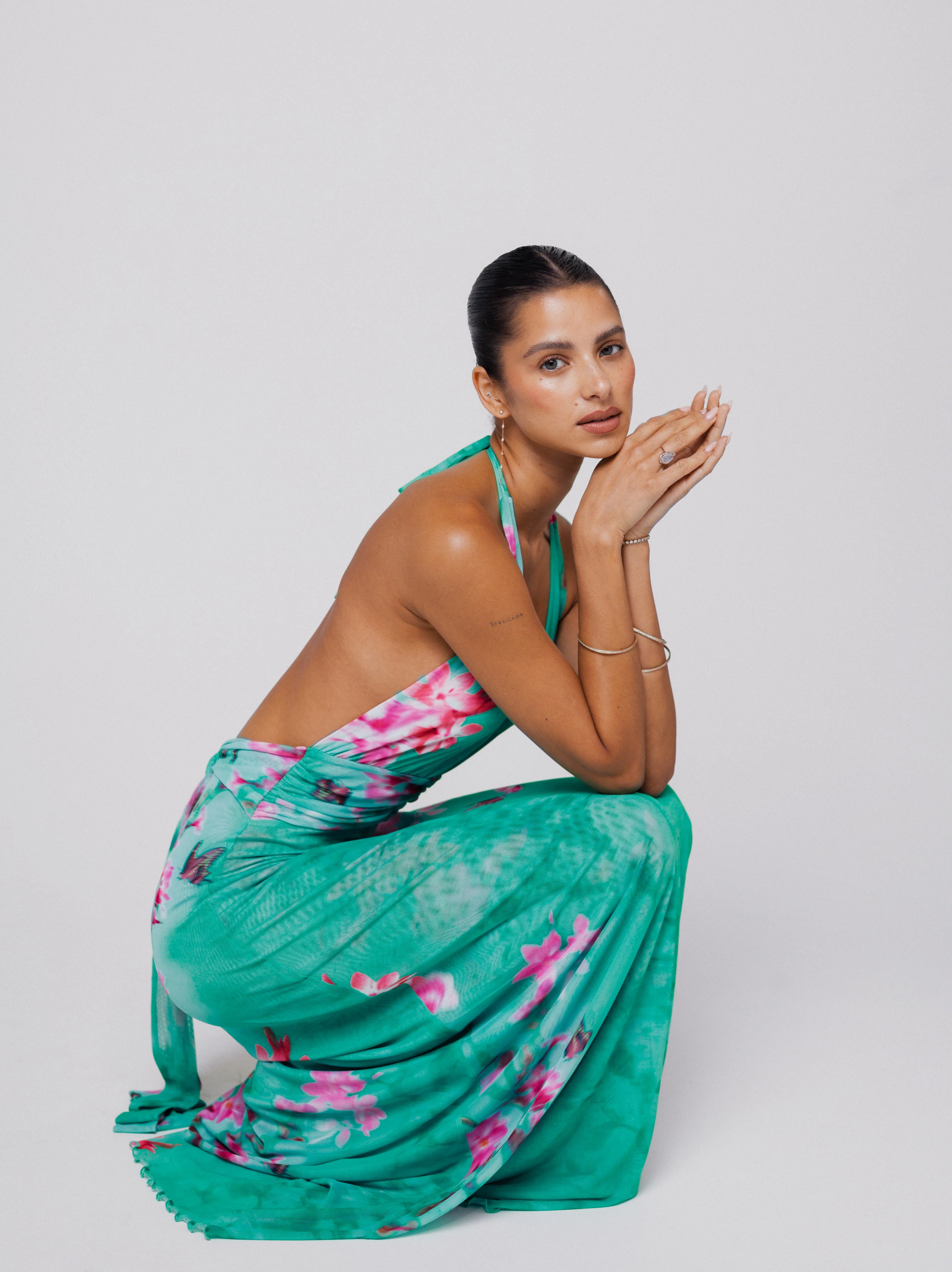 Chelsea Maxi Dress in Clearwater - Image 5
