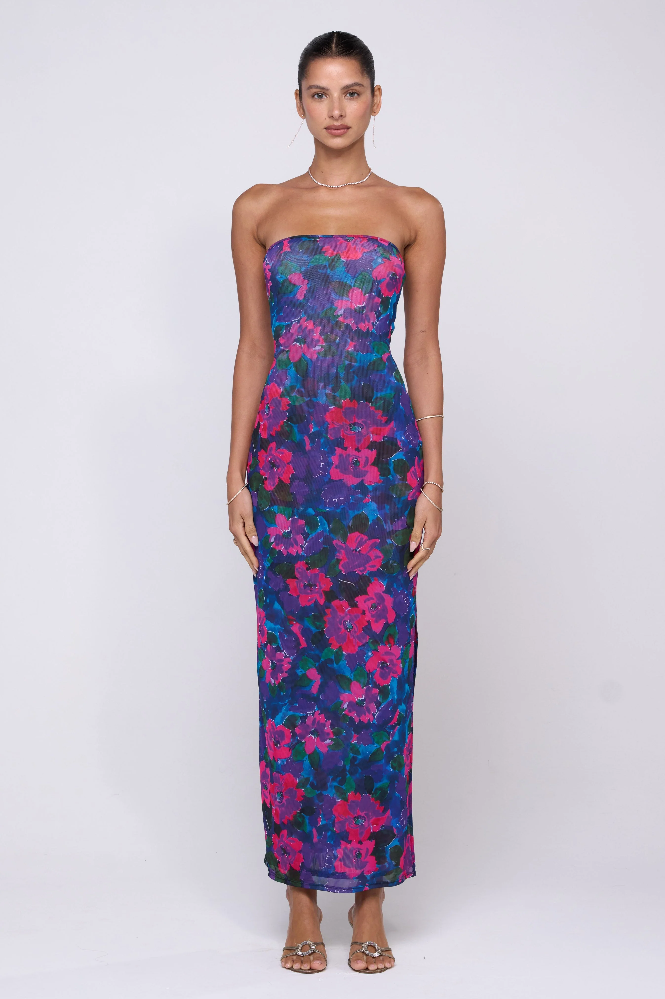 Demi Mesh Dress in Lanai - Image 5