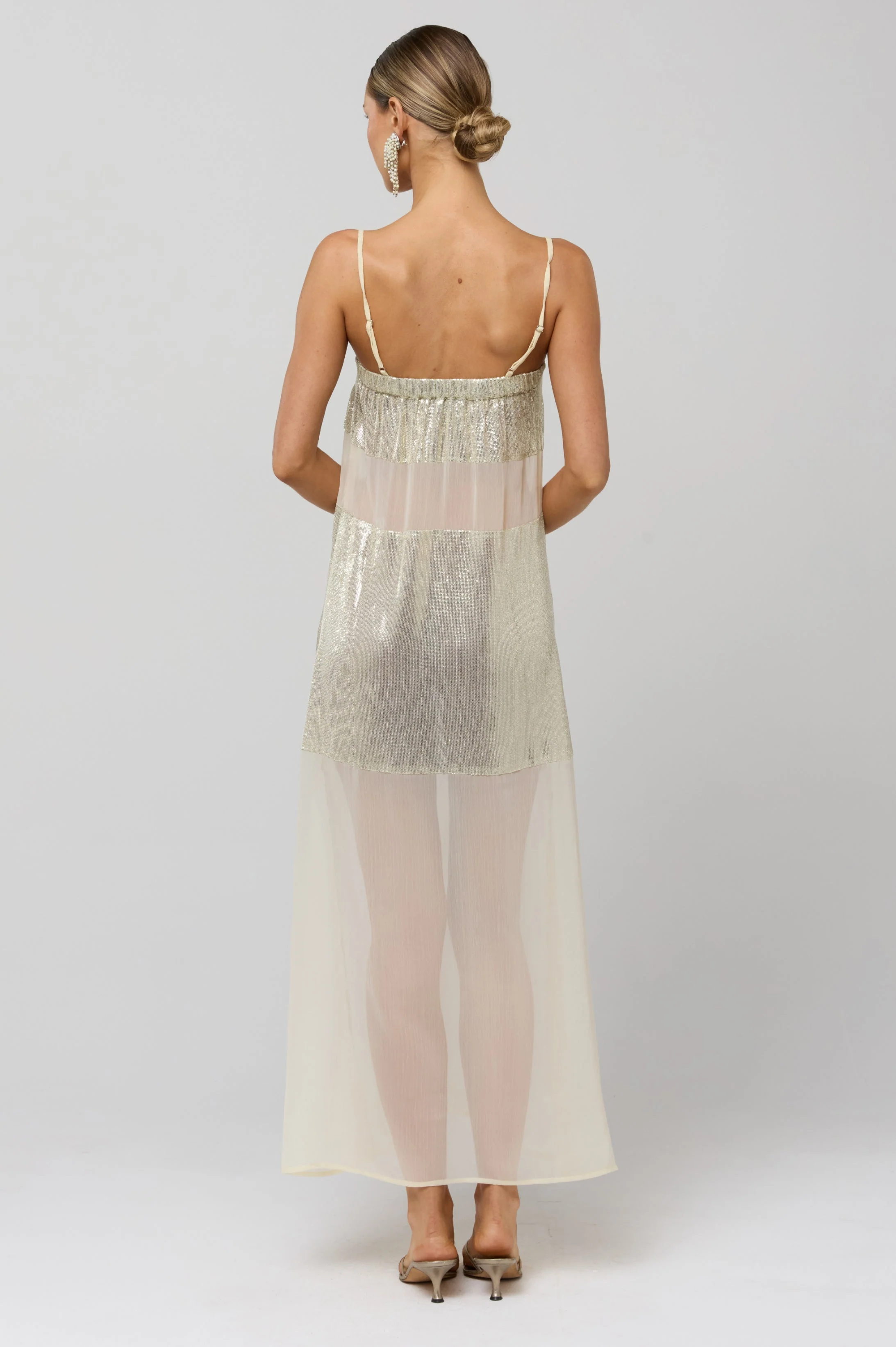 Eli Gold Panel Dress - Image 4