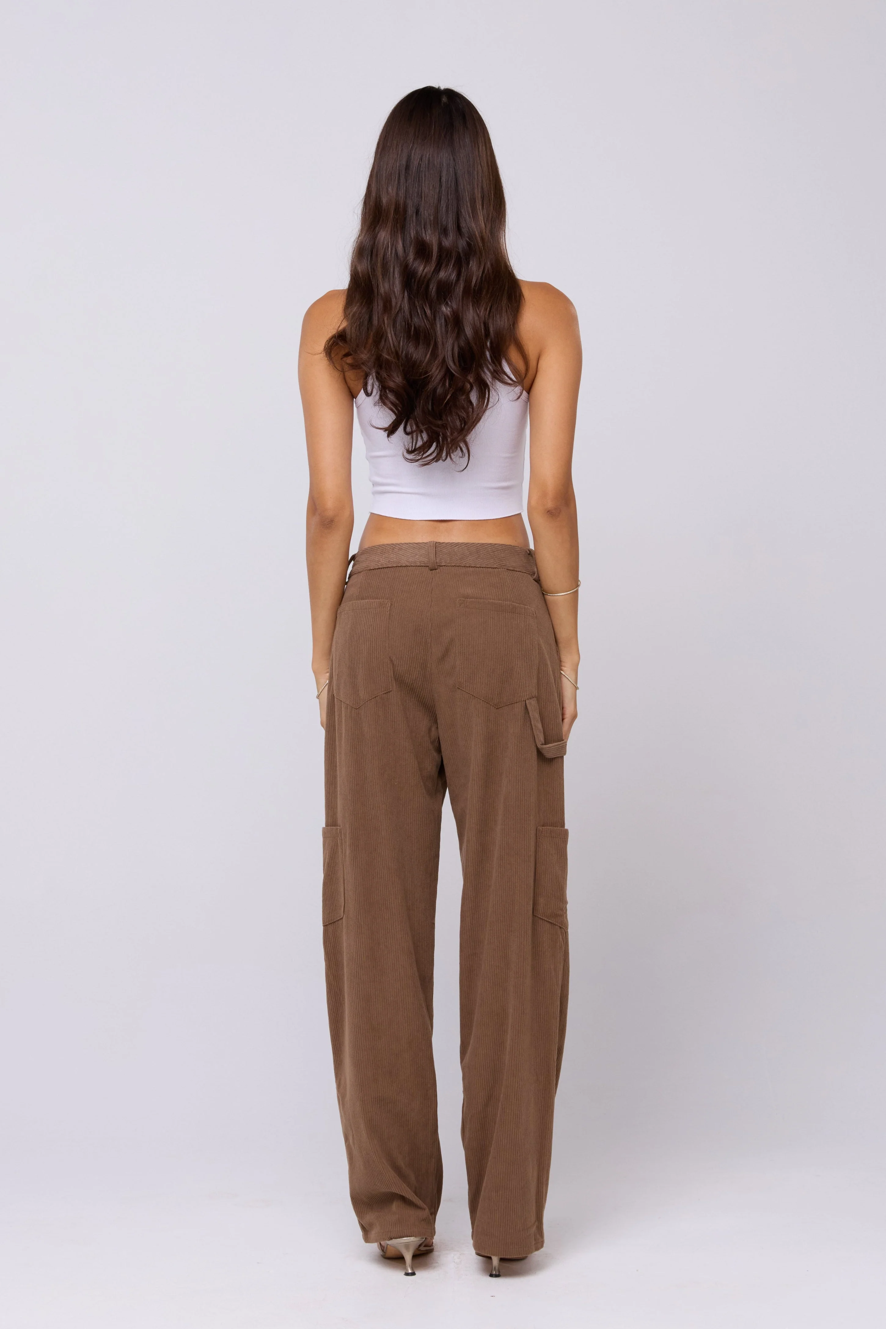 Elsa Cargo Pant in Espresso - Image 4
