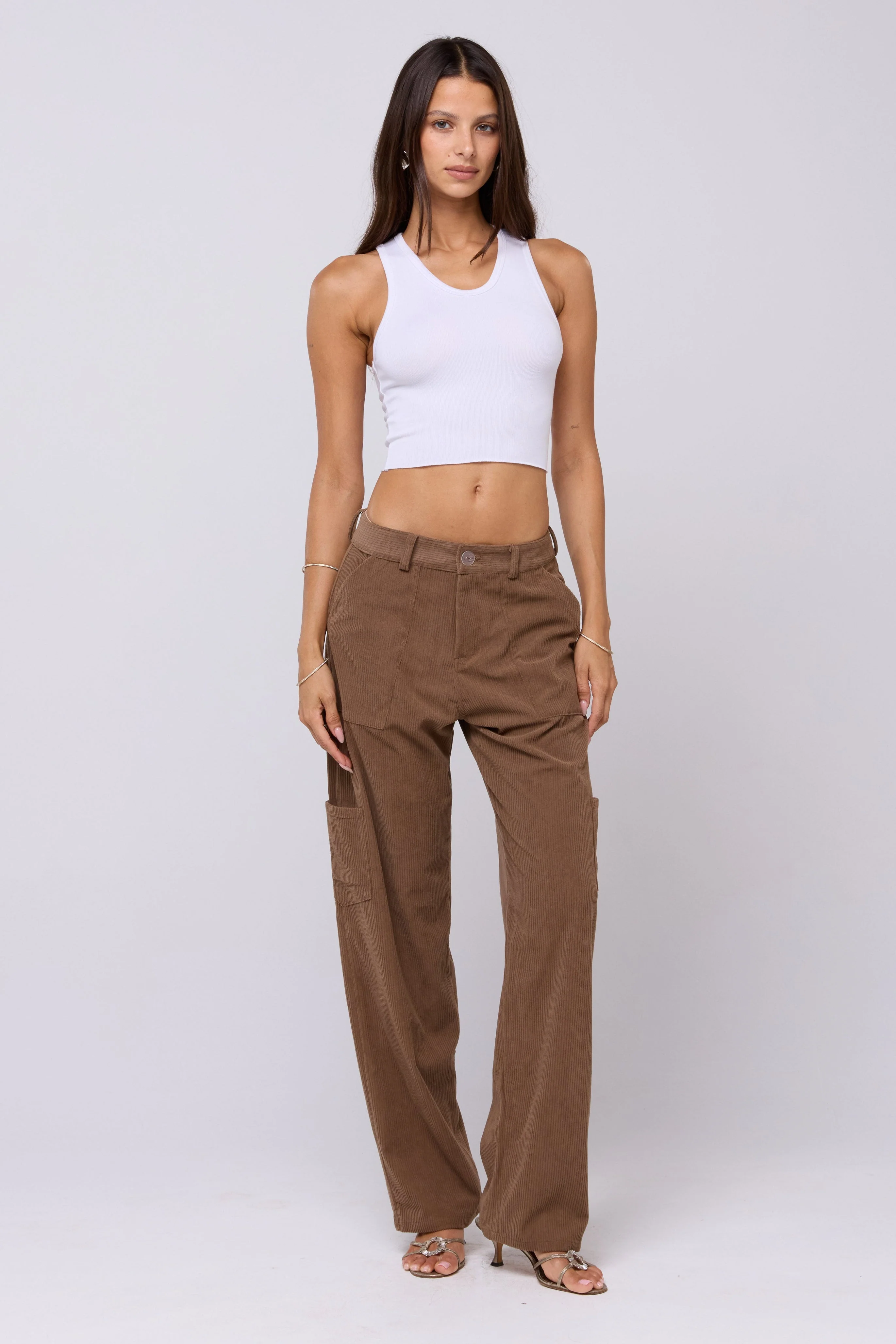 Elsa Cargo Pant in Espresso - Image 5