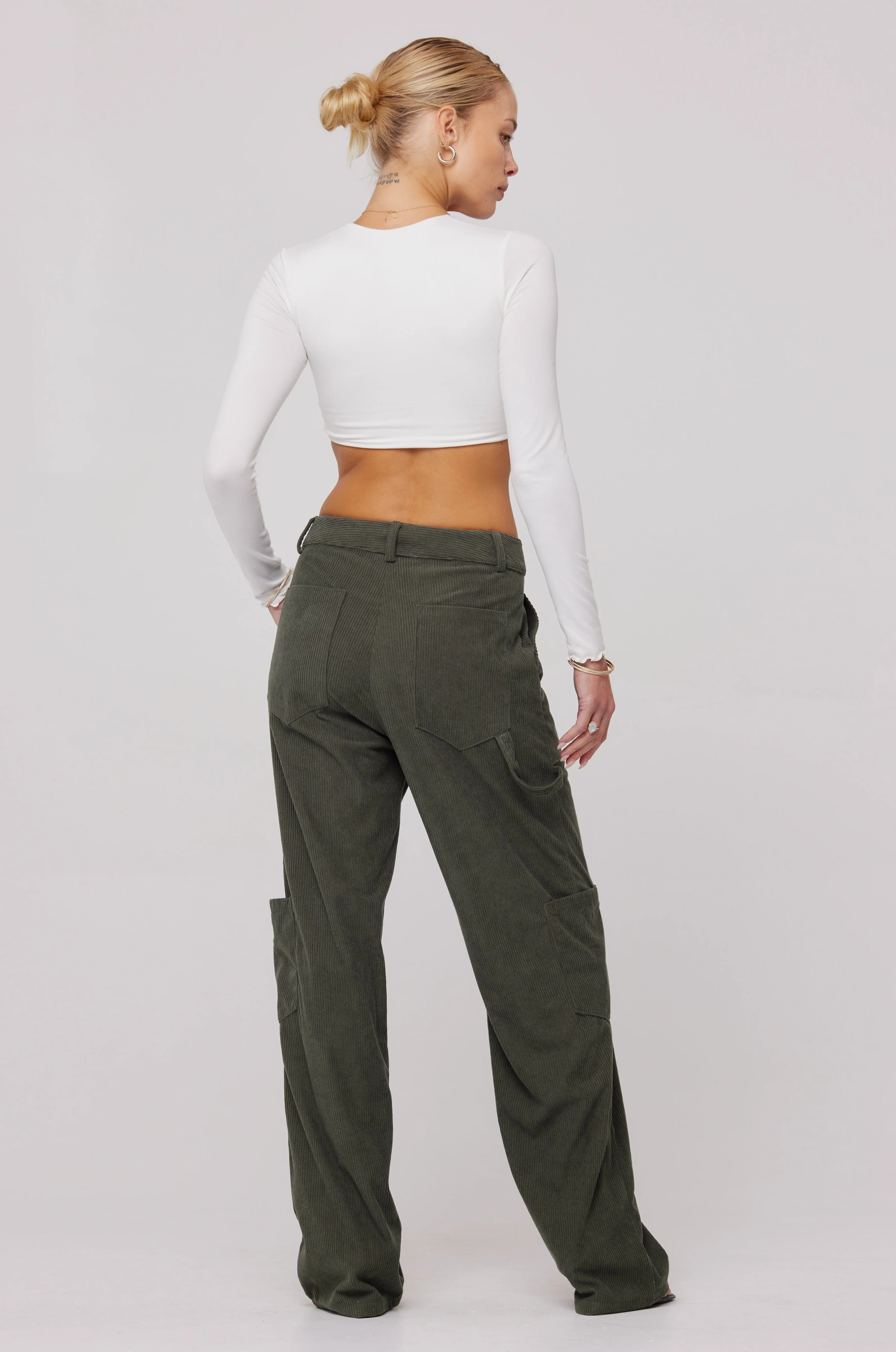 Elsa Cargo Pant in Pine - Image 5