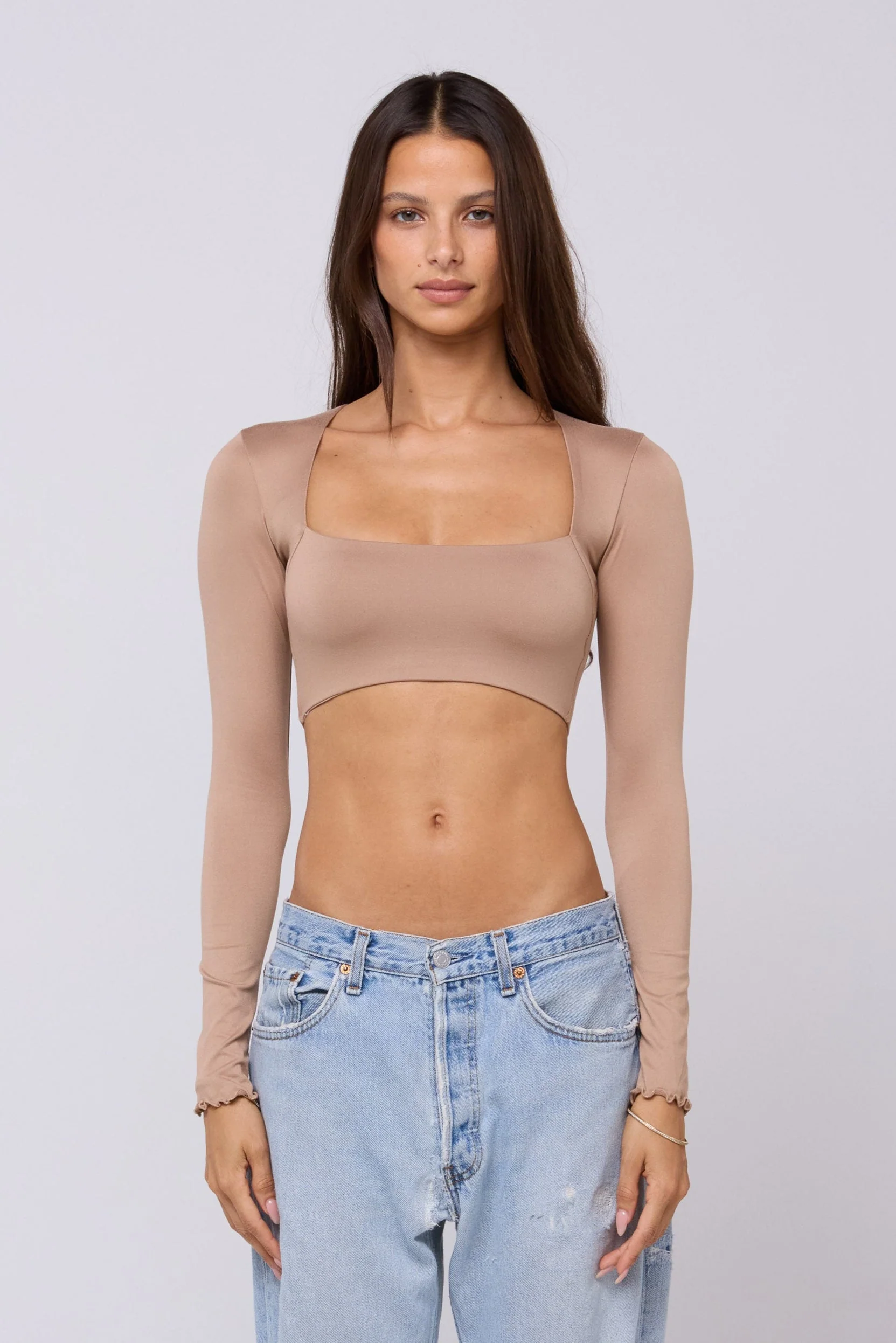 Emily Top in Nude - Image 3