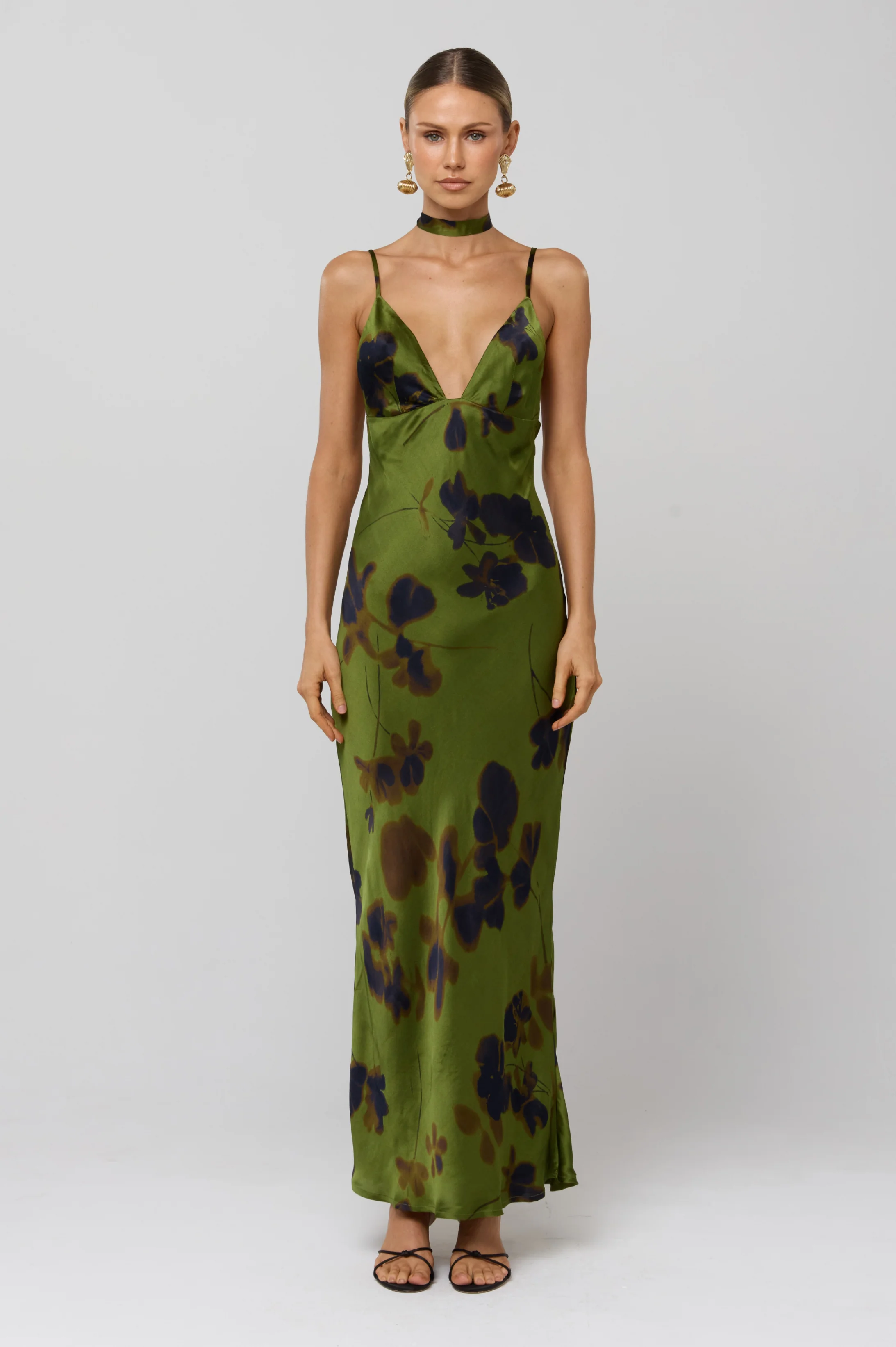 Madeline Dress in Evergreen