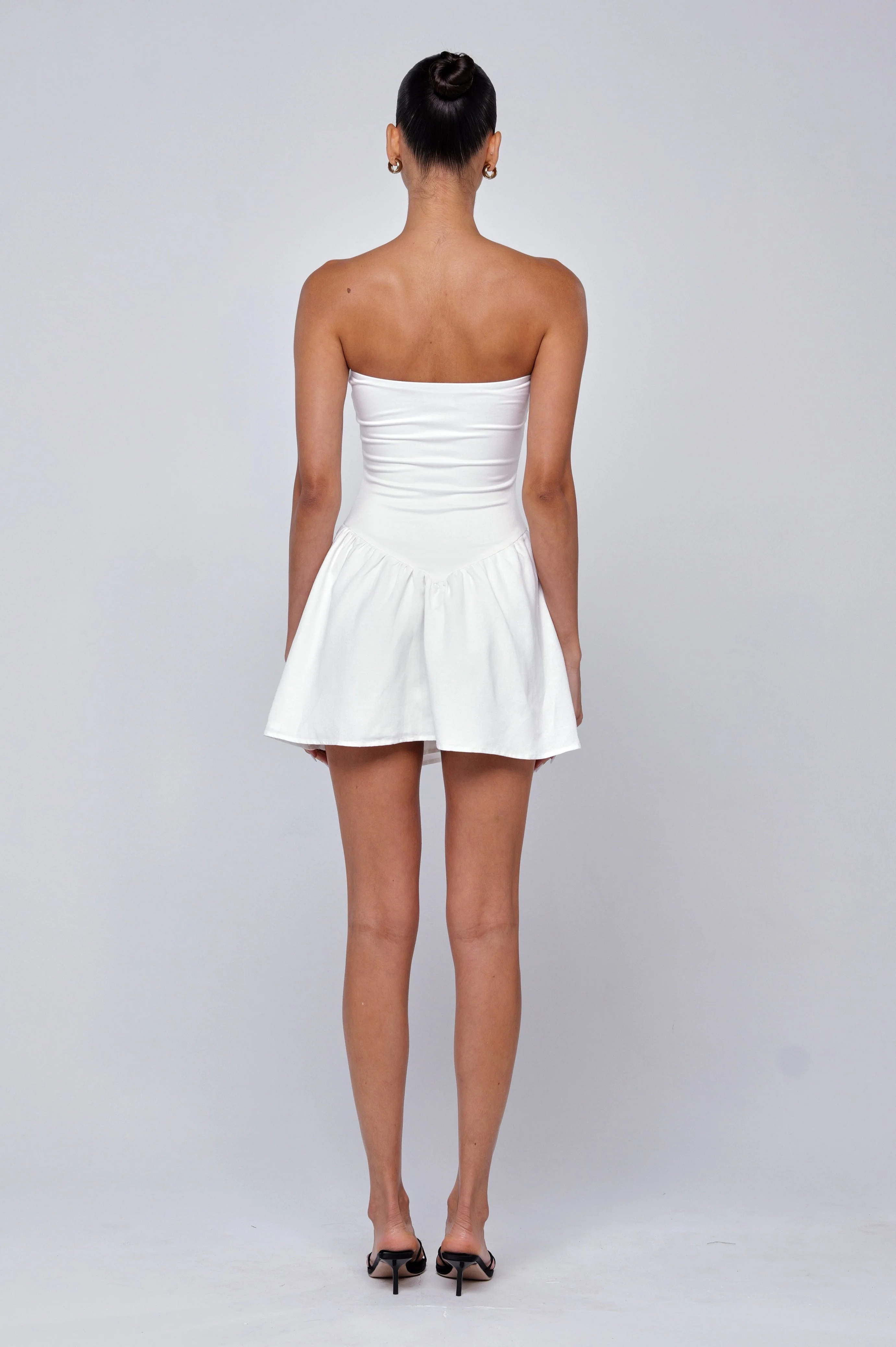 Makie Dress White Linen - Image 6