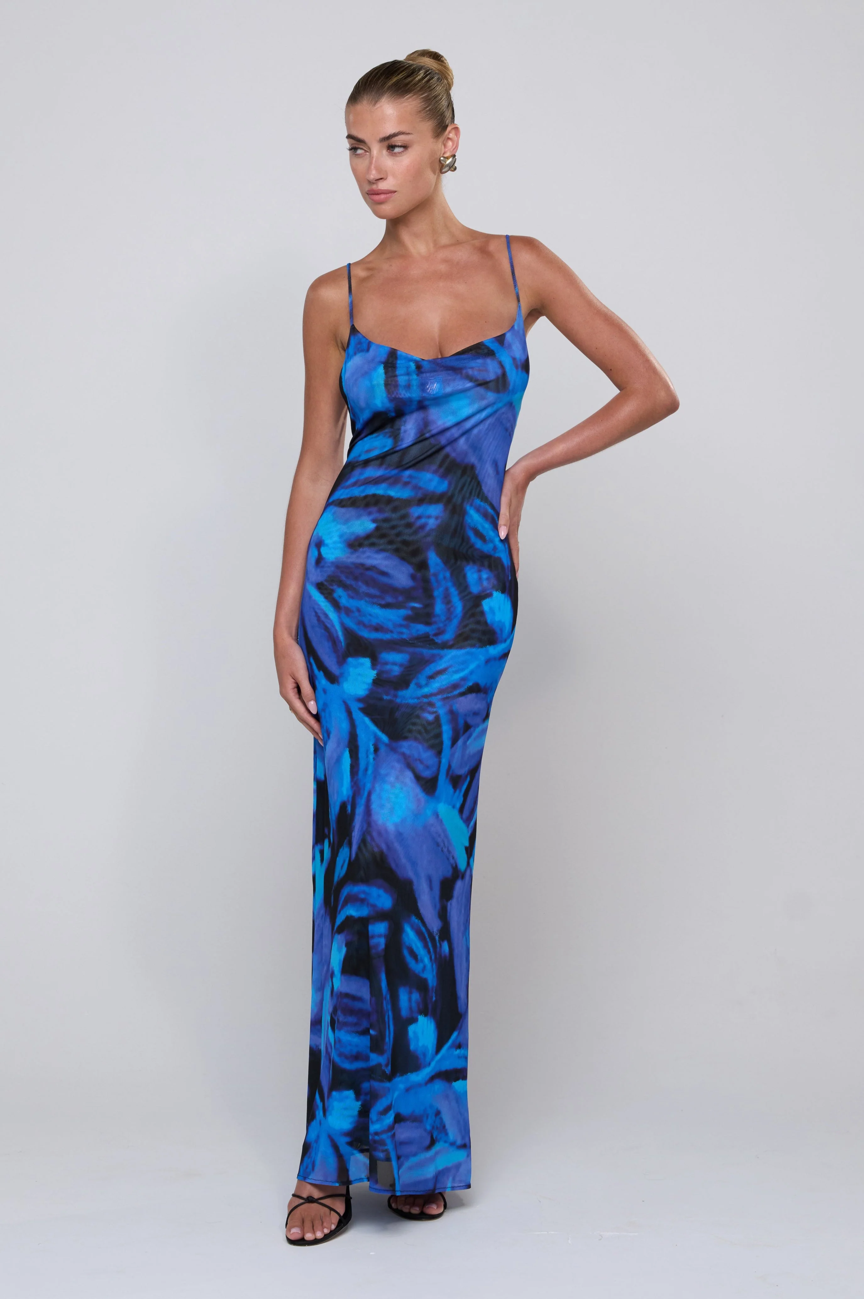 Margot Mesh Maxi in Lagoon - Image 3