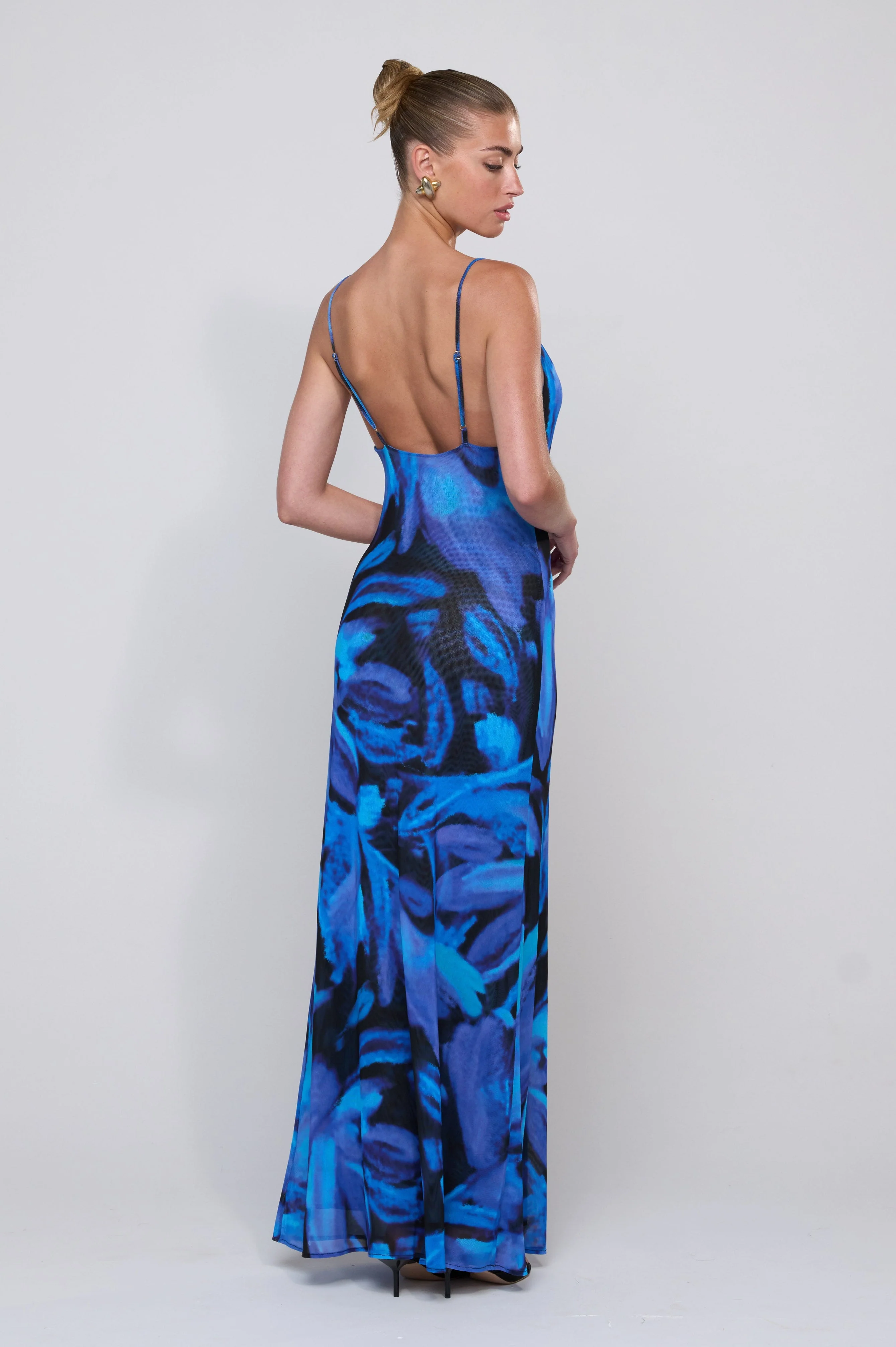 Margot Mesh Maxi in Lagoon - Image 4