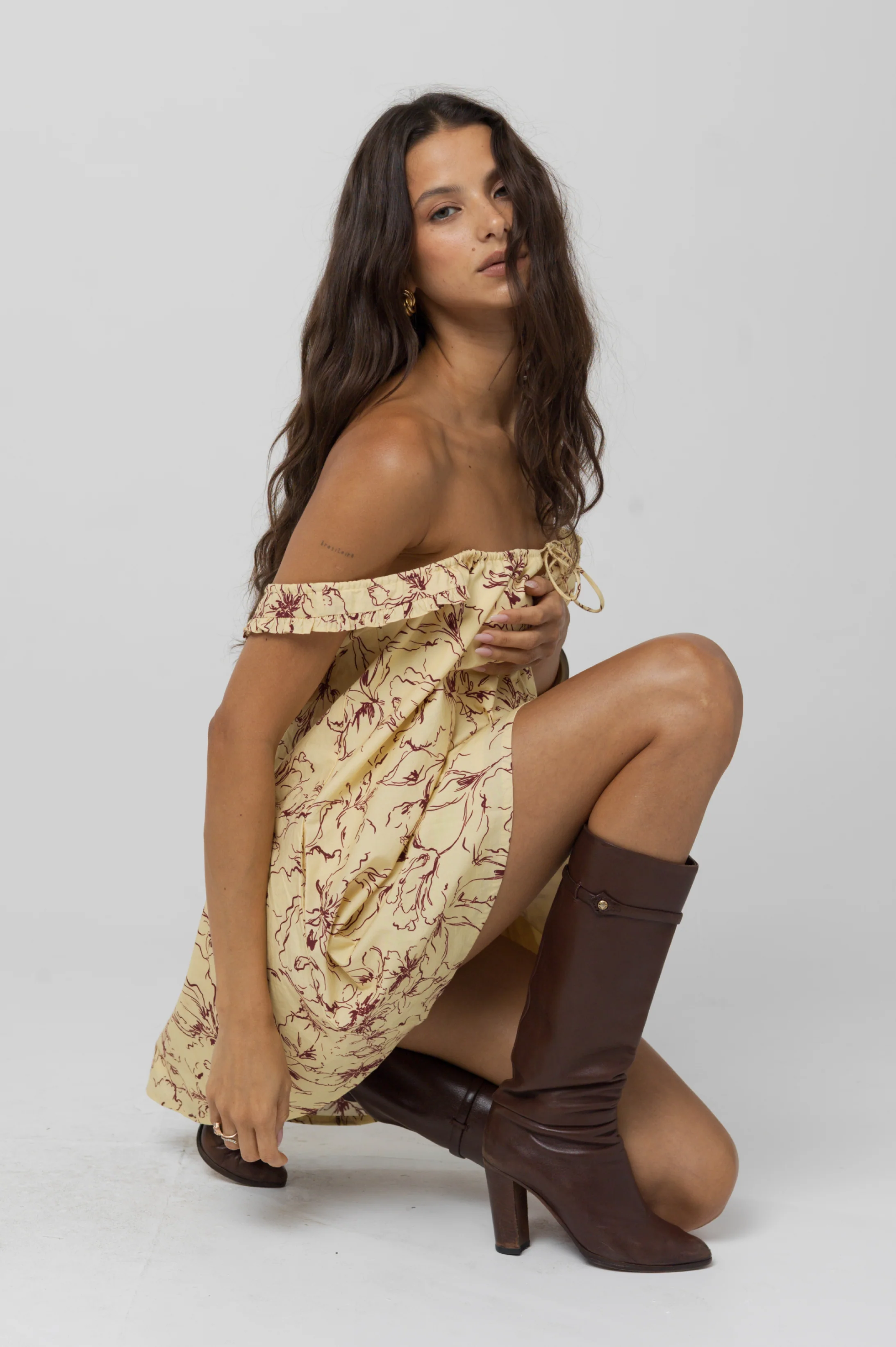 Mini Moo Dress in Butterscotch - Image 2