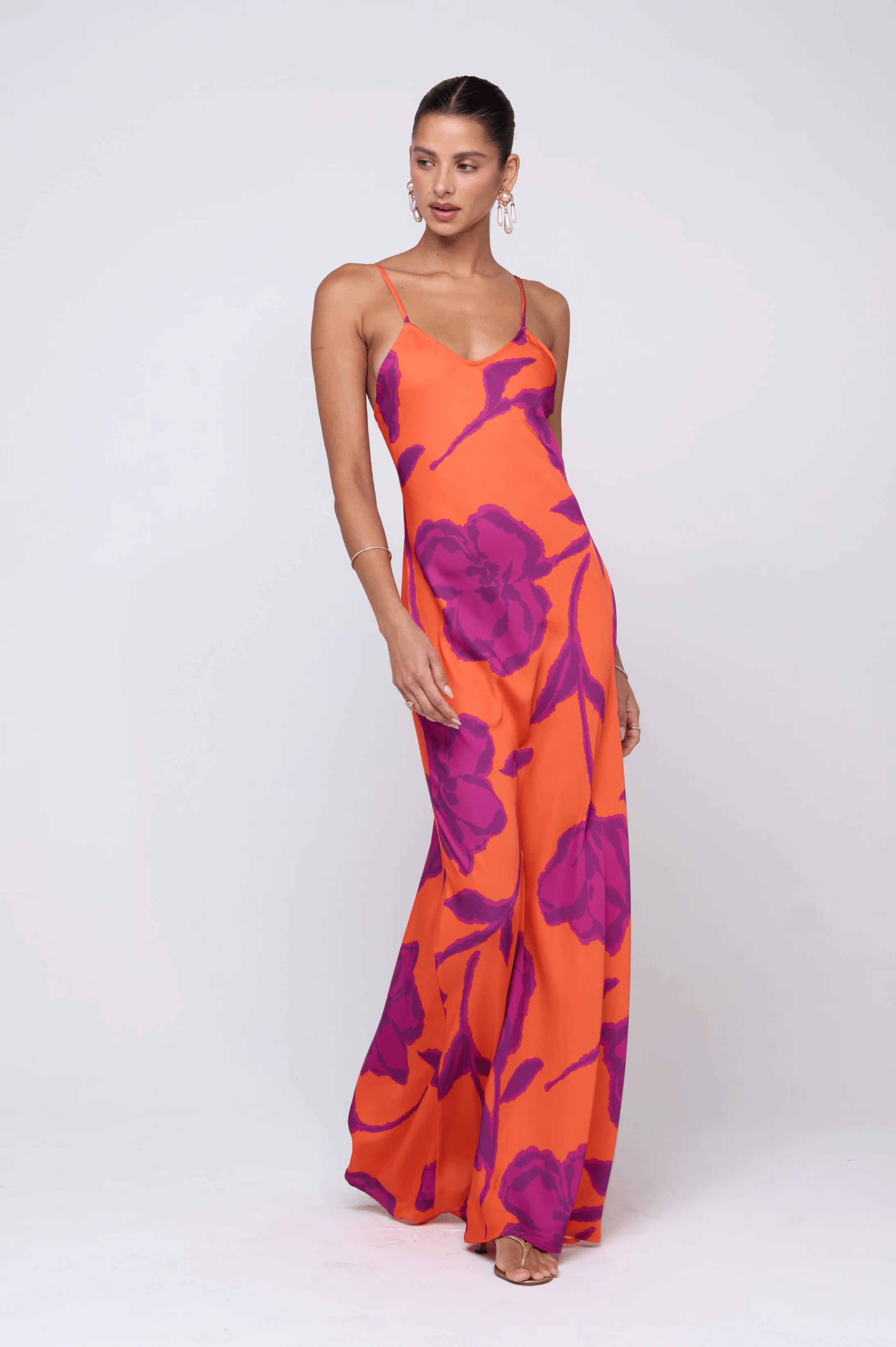 Rose Dress in Mandarin - Image 3