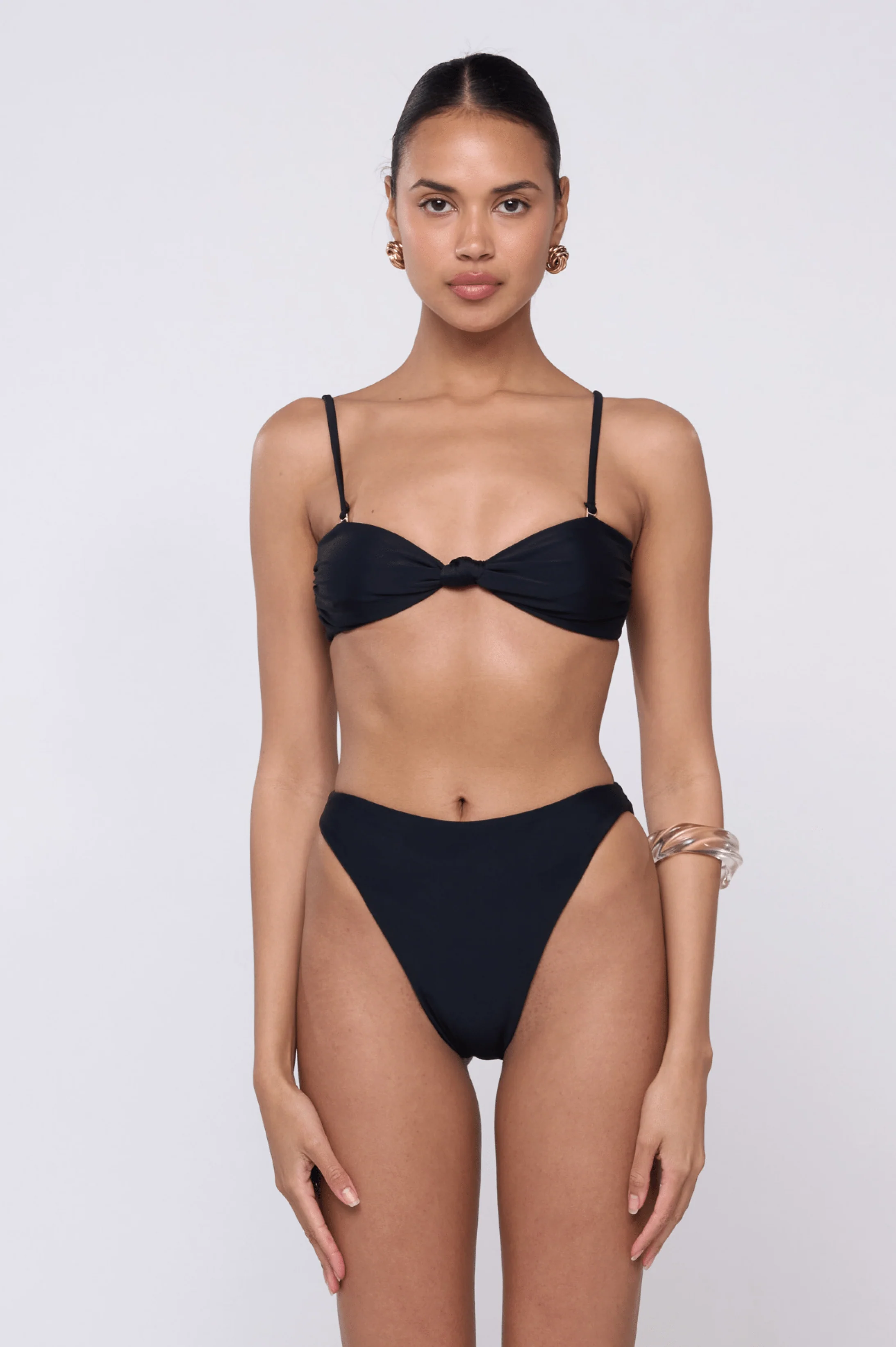 Spencer Bikini Top in Black