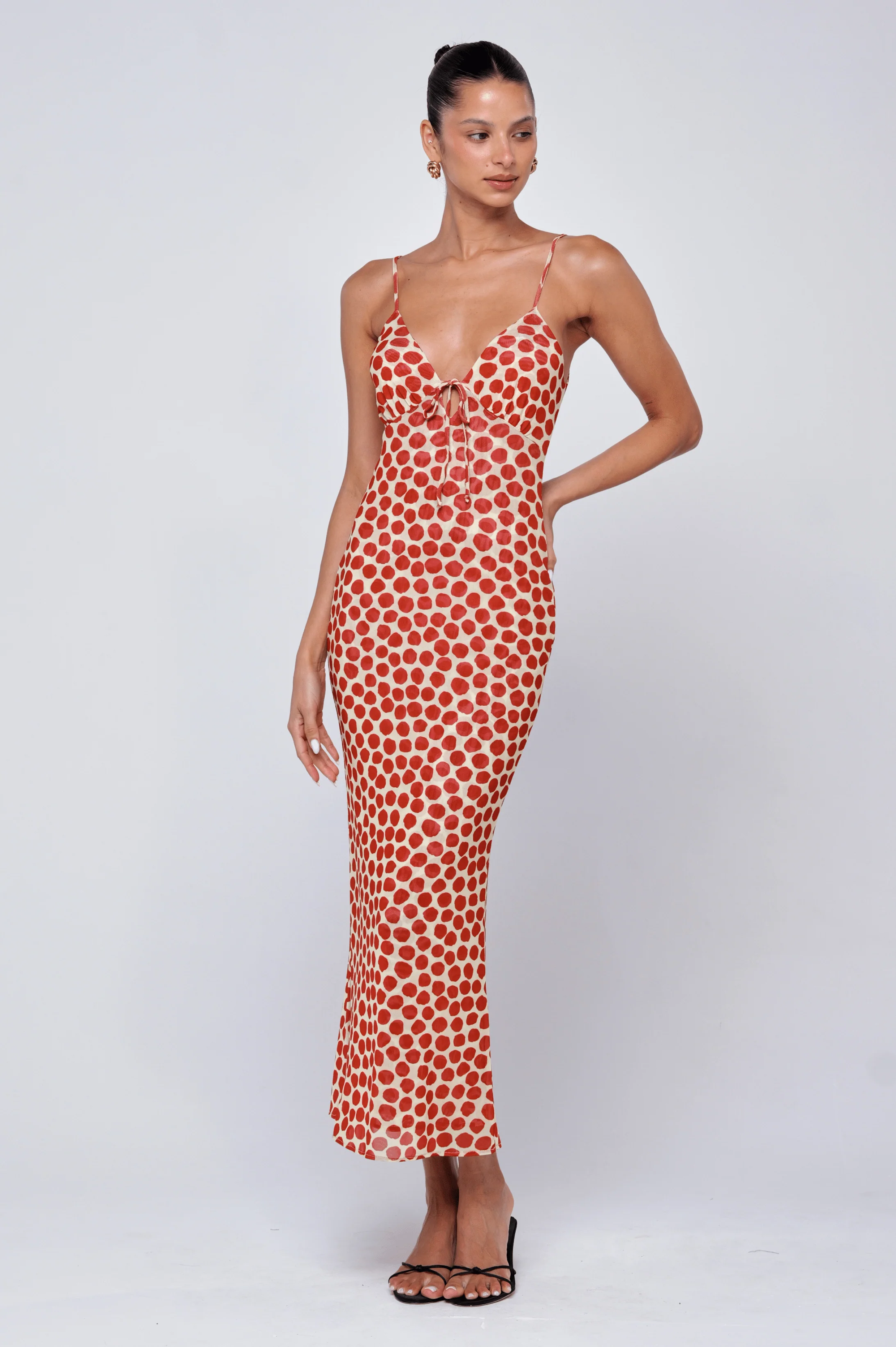 Suki Dress in Campari - Image 4