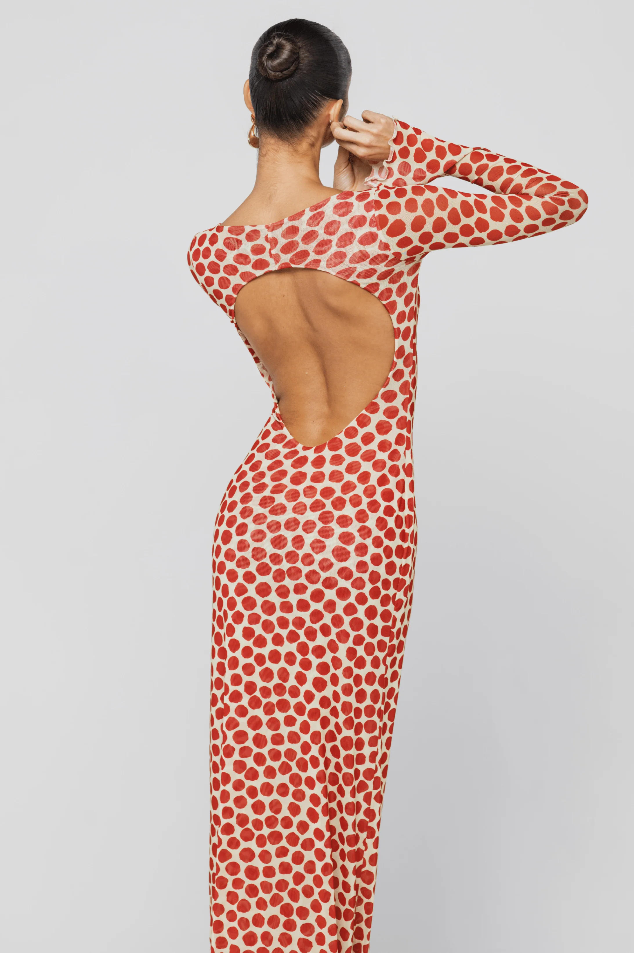 Sylvia Dress in Campari - Image 3